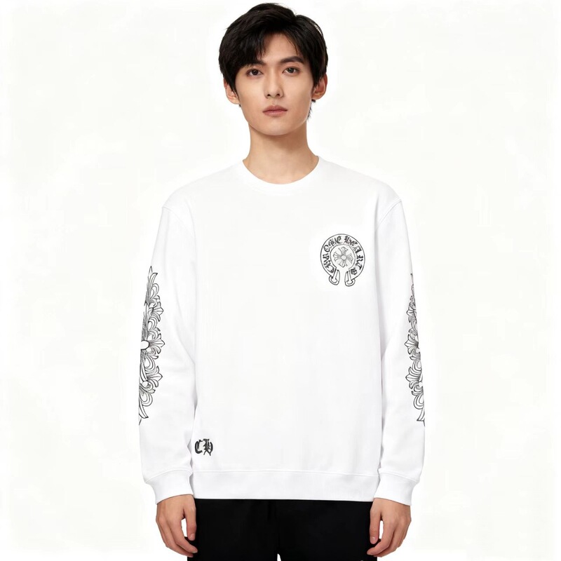 Cross-Border Foreign Trade New Cro Sports Casual Versatile Autumn Sweatshirt Printed European and American Street Style Unisex Couple