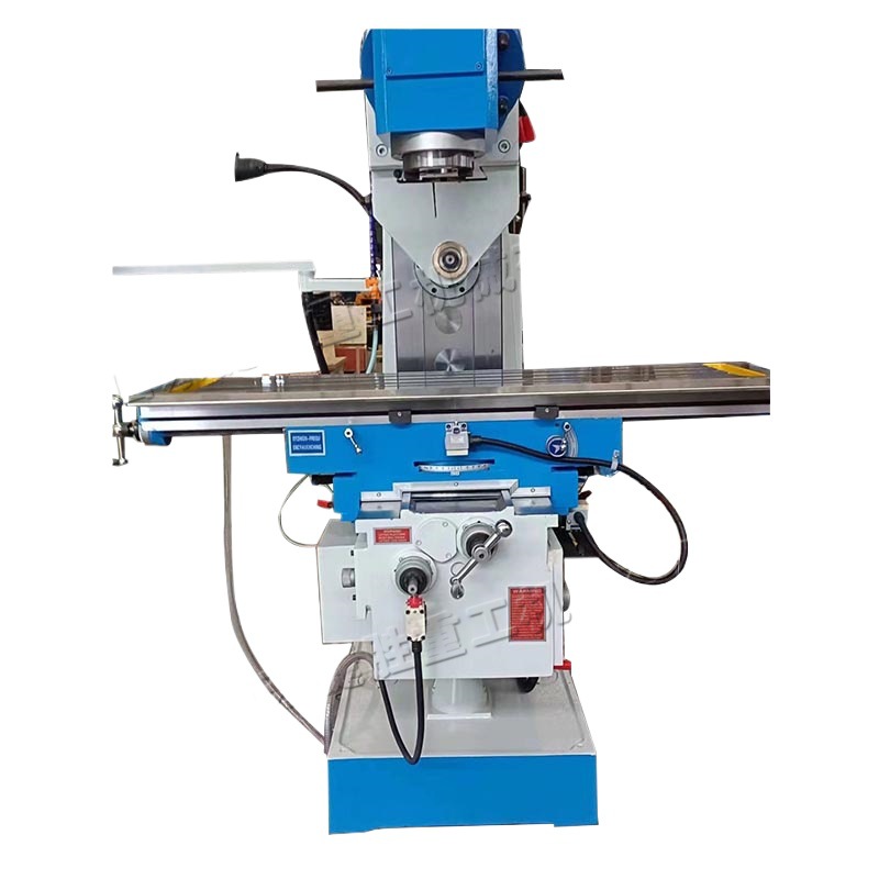 máquina de corte de metal de brazo oscilante de mesa de elevación de fresadora giratoria máquina de corte de piezas horizontales automática