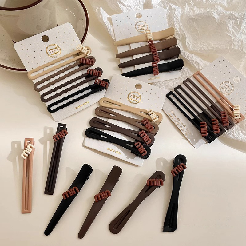 Meilad clip de cabello simple clip de una palabra 2025 nuevo clip de cabello de alta calidad maquillaje sin marcas lateral clip de frangeo adornamiento para el cabello