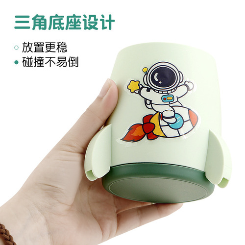 Creative Multi-functional Small Rocket Pen Holder, Desk Organizer Cartoon Cute Student Large Capacity Office Desk DIY Pen Tower