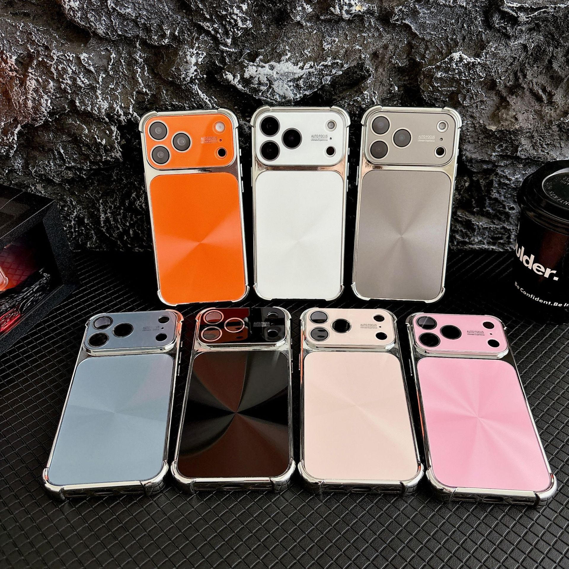 Instantly Enlarge the Window Lens Electroplated Case Suitable for Iphone17Pro Max Apple 16 Mobile Phone Case 15/14 Simple