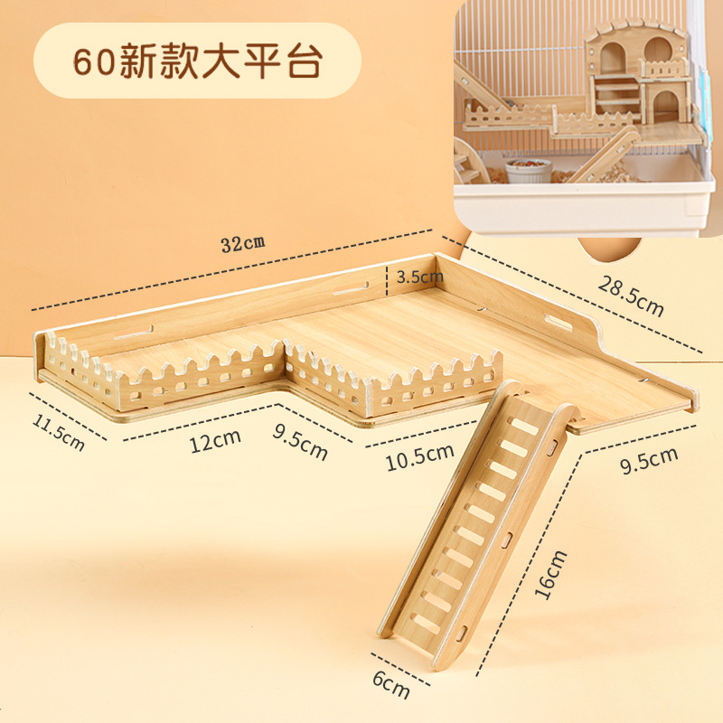 로그 60 나사 새로운 1 층 플랫폼 + 계단