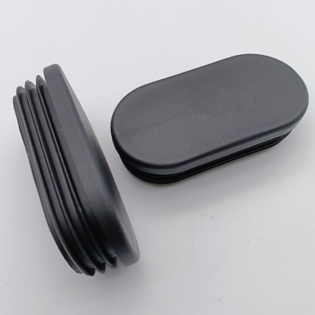 厂家直销40*80*2mmPP椭圆形管塞内塞平塞脚套健身器材椭圆堵头