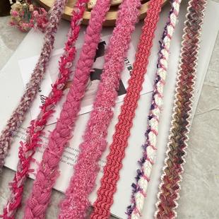 New Hand-woven Bar Code Rose Red Fragrant Style Lace Accessories DIY Clothing Coat Pocket Accessories