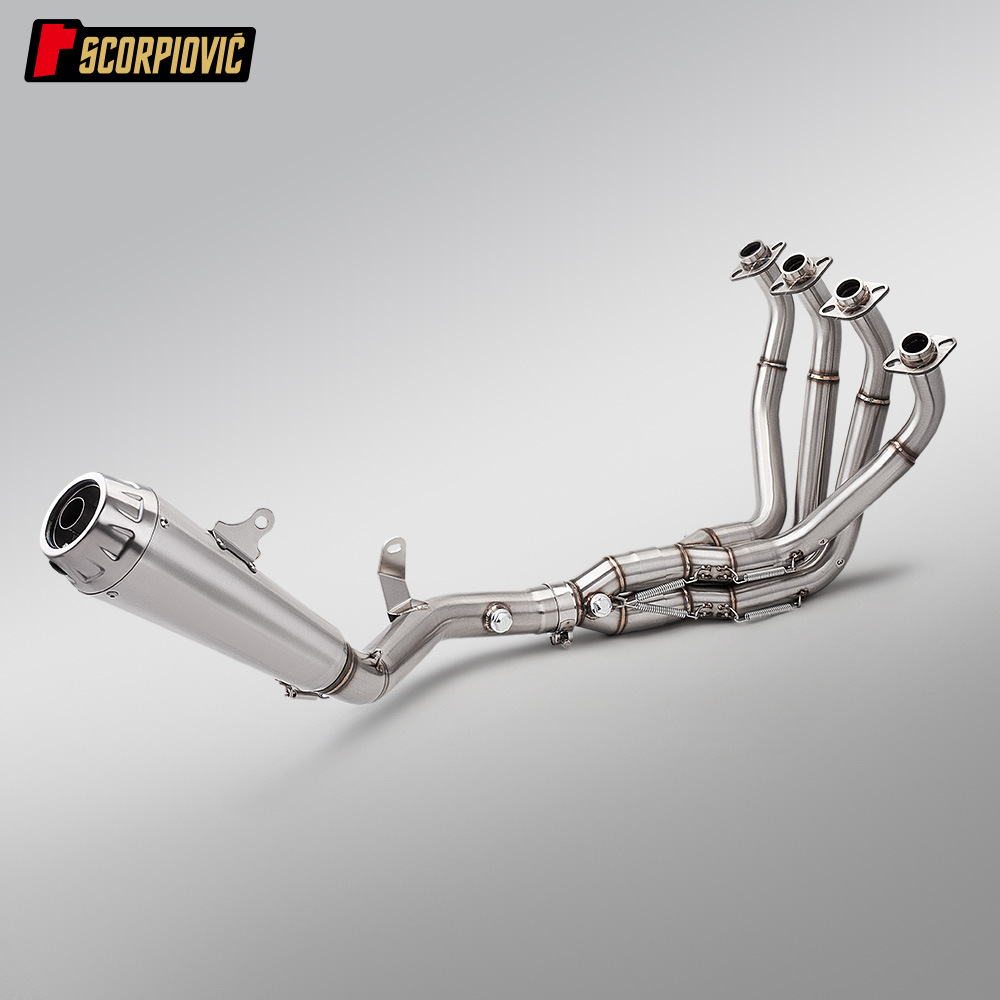 Motorcycle Exhaust Pipe Full Set Suitable for Z900A2 Stainless Steel Dual Oxygen Port Front and Rear Exhaust Pipe Set