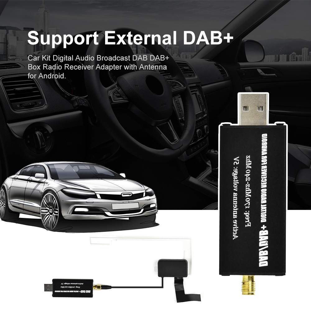 Car Dab+ Radio Android Navigation App Control European Version Portable Radio