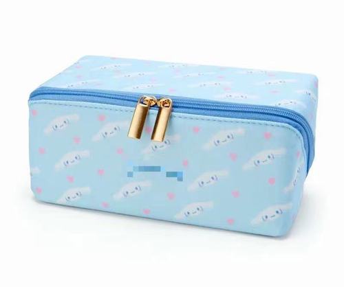 Cute Cartoon Cosmetic Bag Large Capacity Skin Care Product Organizing Bag Little White Dog Student Stationery Pen Bag