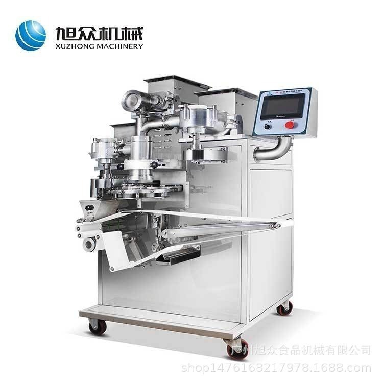 Máquina de embalaje automática comercial multifuncional de relleno de relleno de relleno de relleno formador de pastel de luna de piña frita de frijol verde máquina de embalaje