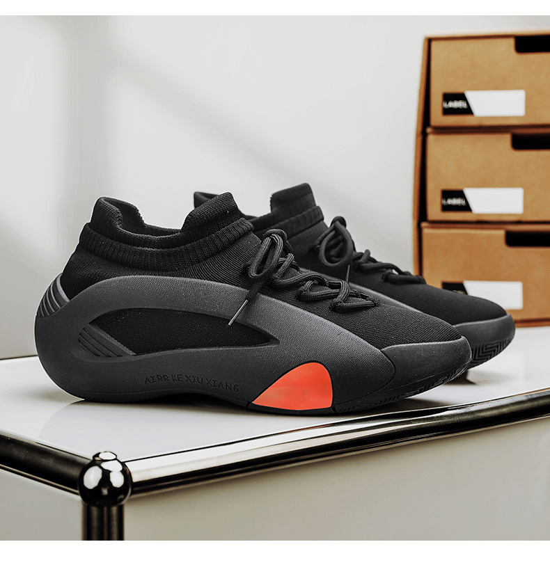 CMY Men's Shoes 2025 New Summer Versatile Mesh Breathable Thick-soled Height-increasing Running Sports Socks Shoes_voghion.com