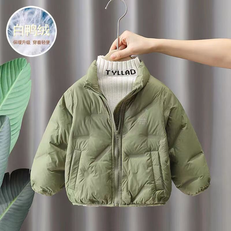 White Duck down Jacket for Boys and Girls, Winter Lightweight Coat, Baby 2026 New Model, White Duck down Warm Inner Lining