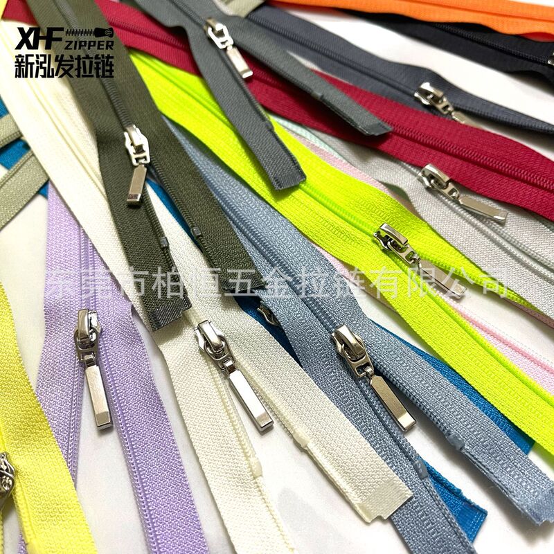 No. 3 Open Nylon Zipper Single Zipper Sun Protection Clothing Zipper Pillow Zipper Colorfulful Nylon Zipper Ready Stock