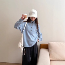 上海兰芝服饰2024秋冬必备克莱因慵懒毛衣针织衫韩系半高240868