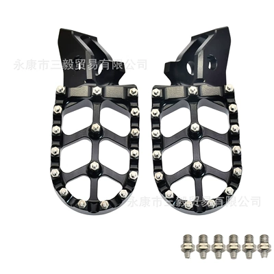 Suitable for Qiu Long Ji Bee Foot Pedals Cnc Electric Motorcycle Surron Ultra Bee Rear Foot Pedals for Off-Road Use (Motorcycle pedals) - black