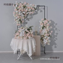 广千丰新款粉色背景花艺求婚订婚现场装饰花球花排角花花假麦太保