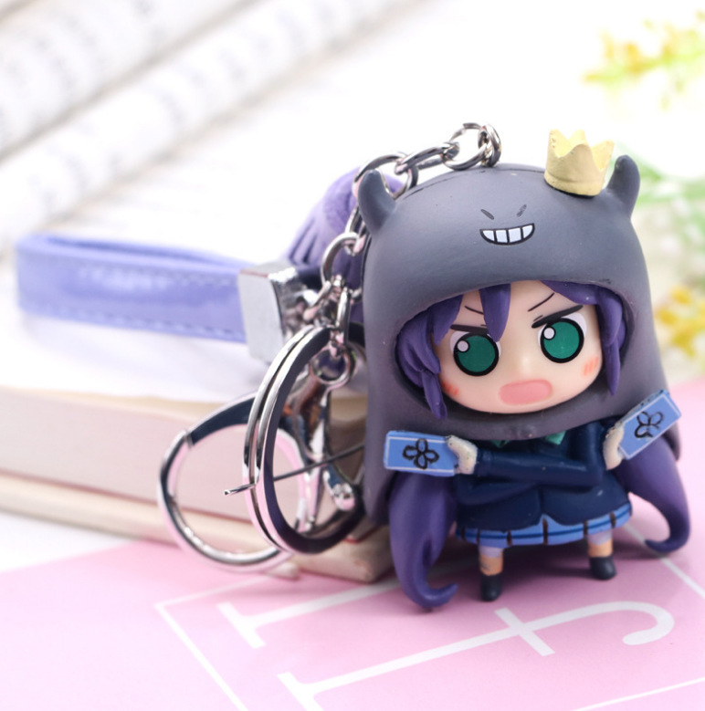 动漫周边手办 loveliveQ版小埋系列选款韩国绒皮绳挂件钥匙扣饰品