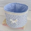 Sweetheart Lace [Cylinder Storage Basket] (Blue Stripe)