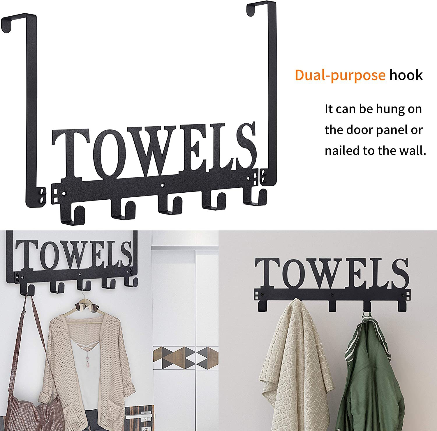 Iron TOWELS Hooks Image 5