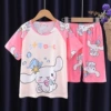 S dual short set-pink jade dog