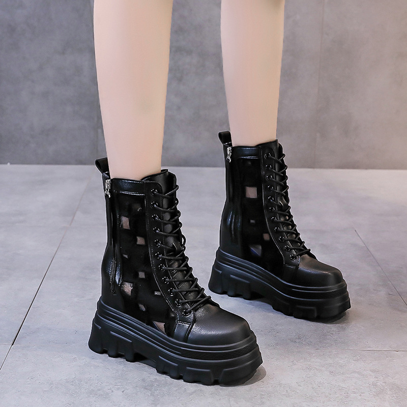 thick-soled increase double-side zipper casual boots wholesale women s clothing Nihaostyles NSZSC68482