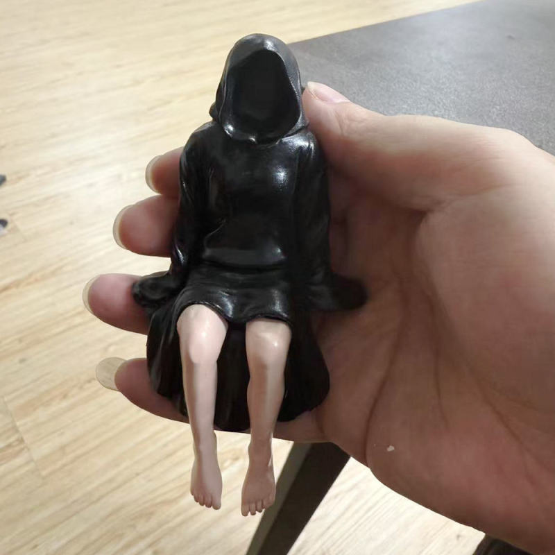 跨境万圣节Mysterious statue 黑袍女王书架像装饰品（可贴标代发|undefined