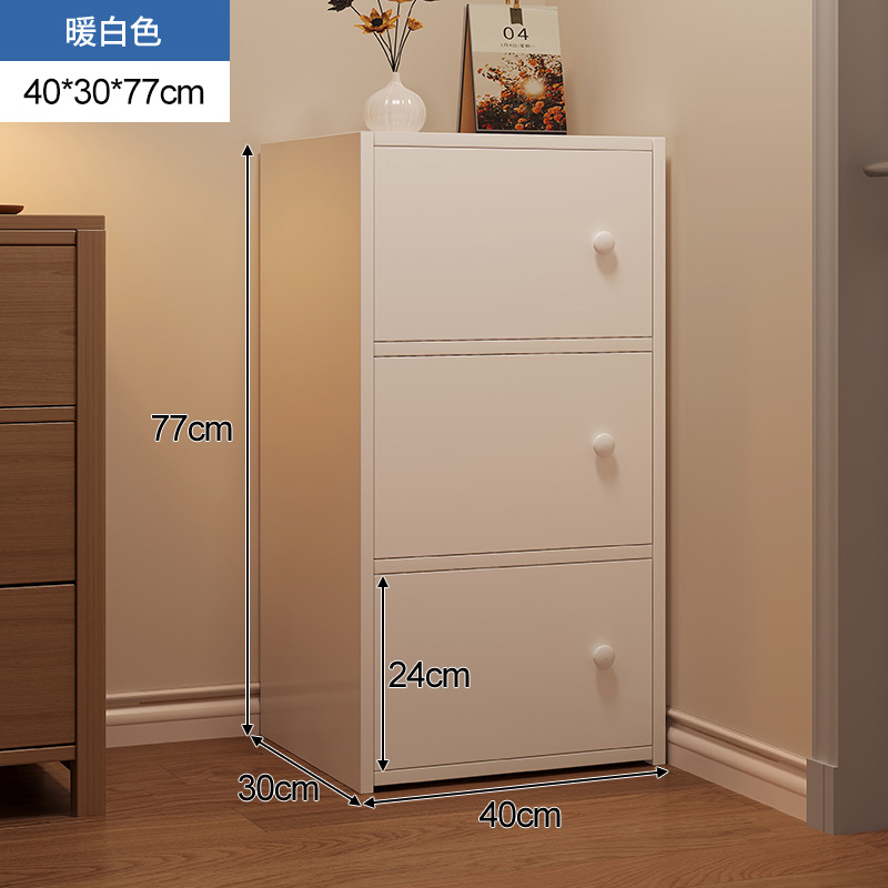 gabinete de almacenamiento de cinco tazas armario de almacenamiento del dormitorio armario estrecho armario vertical armario cajón armario de la sala de estar contra la pared armario de la cama de piso