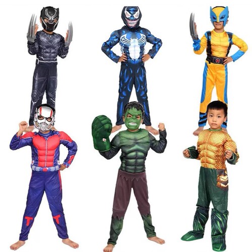 Halloween cos costumes Iron Man Hulk captain Optimus Prime i Spider Iron Man children's costumes