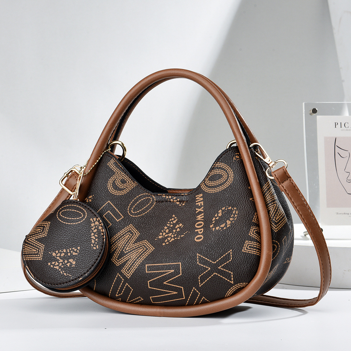 Nuevo bolso de alta calidad bolsas de mujer bolsas de comercio exterior transfronterizas bolsas de brazo texturas bolsas de hombro