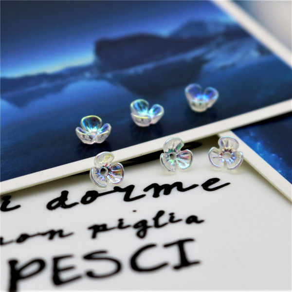 Handmade nail eight -petal flower aurora in the light diy diy five…