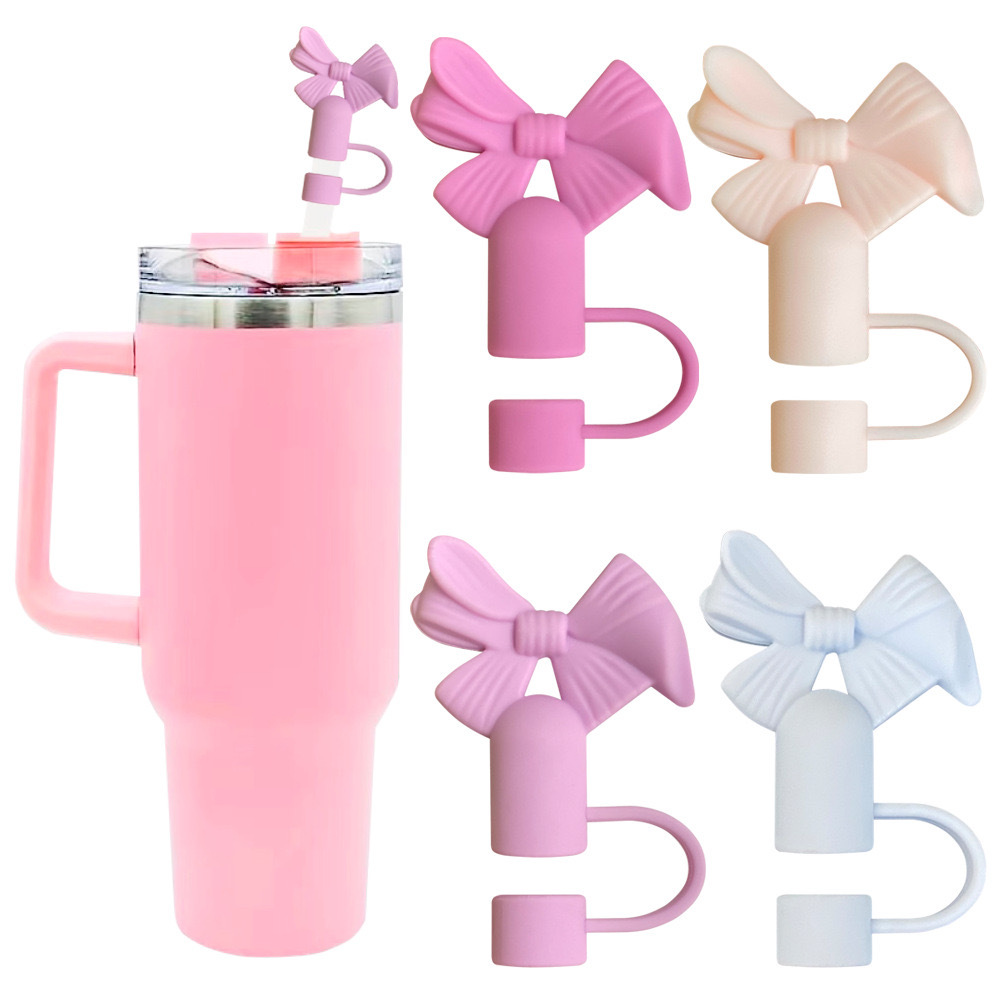 Dustproof straw with bow, 10mm