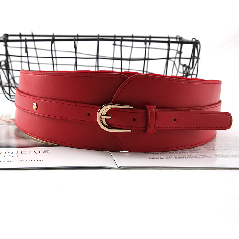 Belt Classification Elegant Solid Color Pu Leather Women's Leather Belts 1 Piece