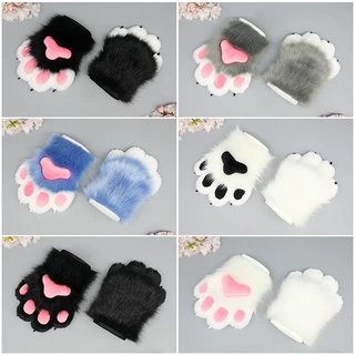 一件代发手作角色扮演服饰配饰fursuit兽装配件毛绒指甲兽爪手套