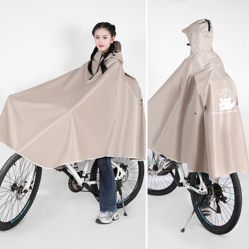 Capa de lluvia para bicicleta para estudiantes de secundaria secundaria para bicicleta de montaña para hombres y mujeres para montar una sola persona para todo el cuerpo a prueba de tormentas
