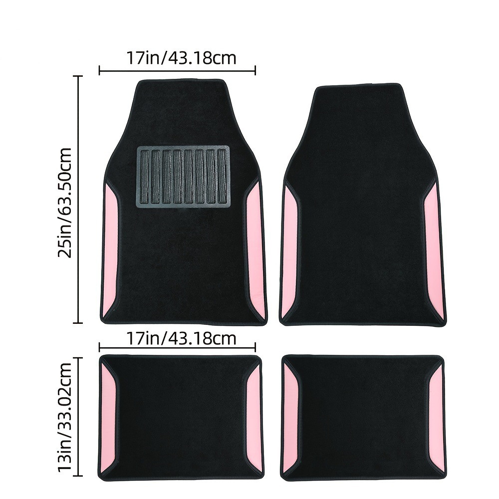 Cross-border Temu Amazon universal car floor mat four-piece set, dirt-resistant, non-slip, wear-resistant car protection mat