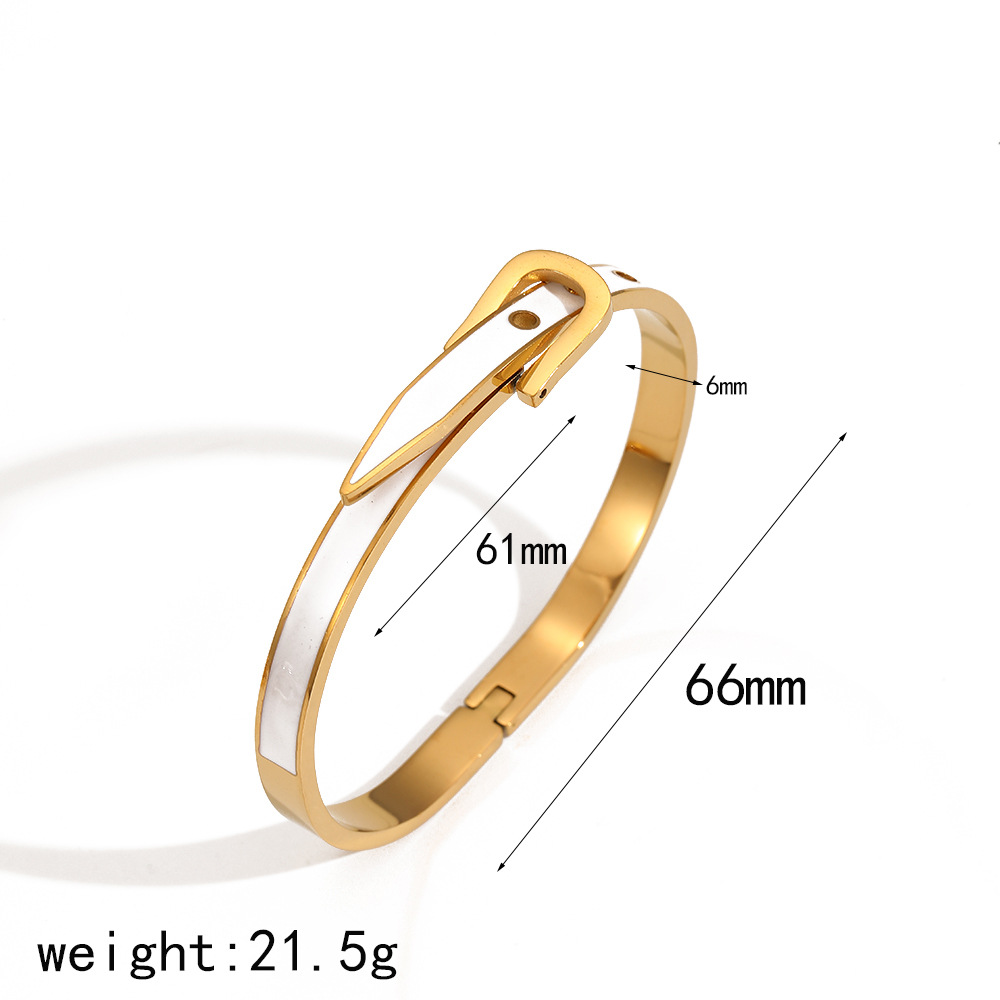 Pins viento goteo aceite hebilla de herradura pulsera de acero inoxidable joyería moda todo fósforo de alta gama hebilla de cinturón pulsera de acero de titanio