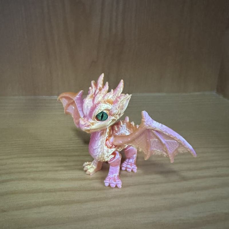 3D打印玩具恶魔翅膀飞龙关节可活动摆摊小玩具宠物摆件工艺礼品|undefined