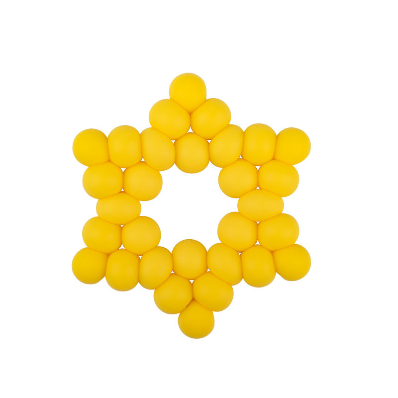 Nuevos suministros para bebés DIY creativo cuentas de silicona mordedura de pegamento dientes de bebé pulido palo estrella de seis puntas juguete mordedor