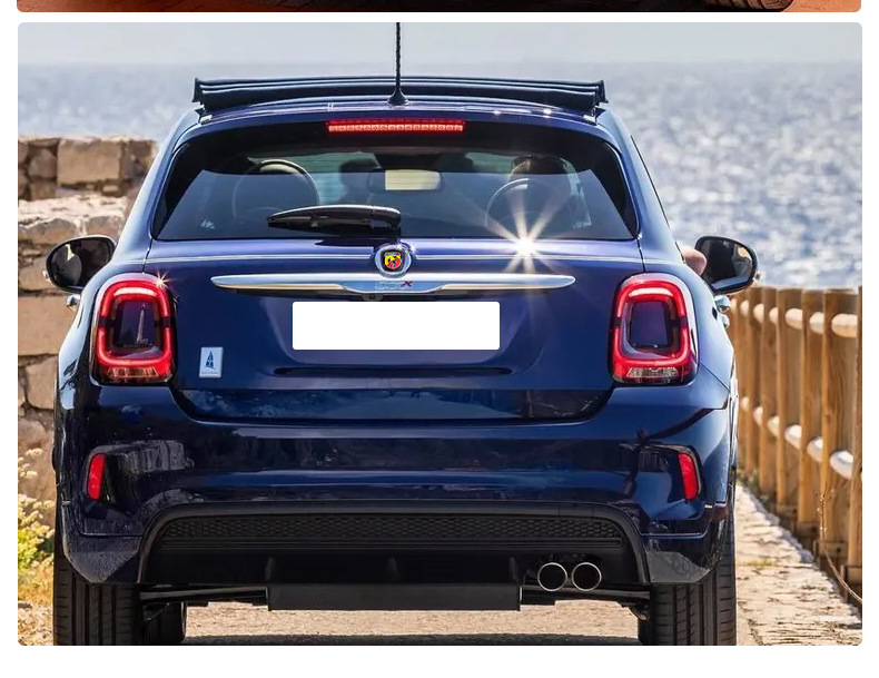 Suitable for Fiat 500 Car Logo Fiat Front Bumper Grille Badge Modified Car Sticker Abas 7Cm7.5Cm
