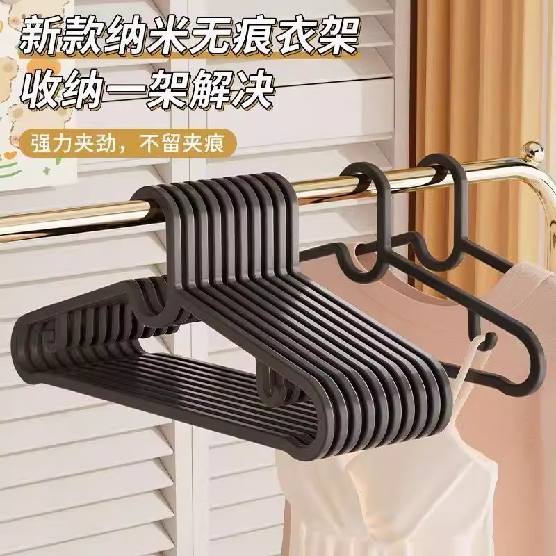 Perchas de Ropa Sin Marcas de Plástico para Hogar y Dormitorio