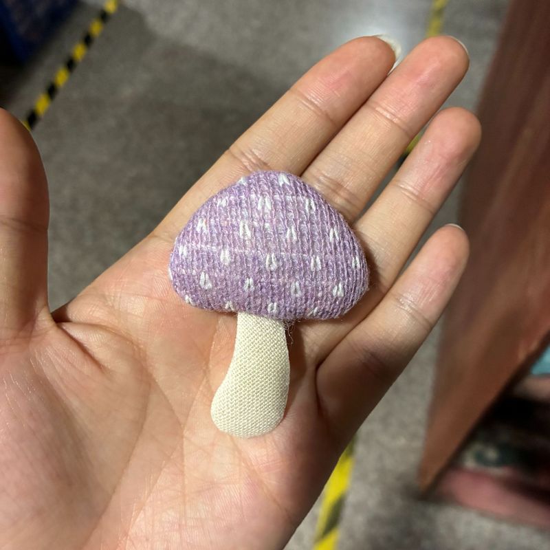 布艺手工diy配饰 充棉毛线蘑菇配件 鞋包童装秋冬辅料 钩针蘑菇|undefined