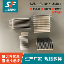 三丰铝合金电子电源散热器高密度插片散热片厂家支持各类型材02