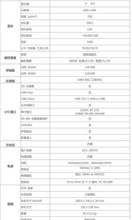威纶通TK6071IP触摸屏 7寸高分辨率工控人机界面