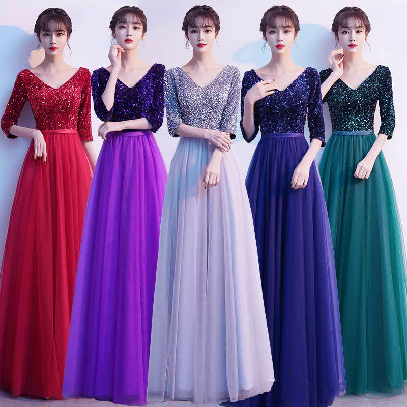 Evening Dress 2026 New Model Host Stage Performance Outfit Slim Fit Elegant Queen Annual Meeting Banquet Cocktail Dress for Women