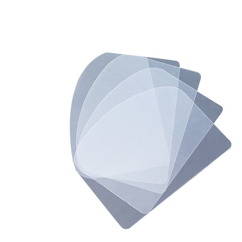 5 pieces of transparent plastic cake soft scraper, semicircular scraper, cream scraper, batter scraper, baking tool