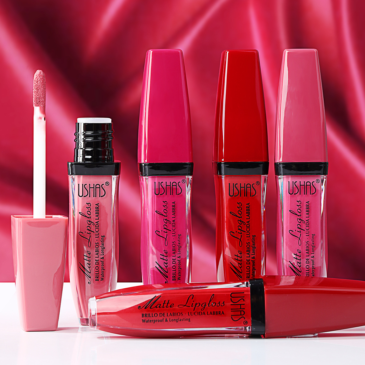 USHAS Europa y los Estados Unidos transfronterizos spot esmalte de labios de cristal