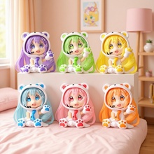 6款夜光版熊初之音手办 二次元Q版初音玩具模型娃娃扭蛋公仔摆件
