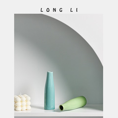 隆利陶瓷花瓶現代創意家居陶瓷香薰瓶擺件裝飾乾花水培迷你小花器