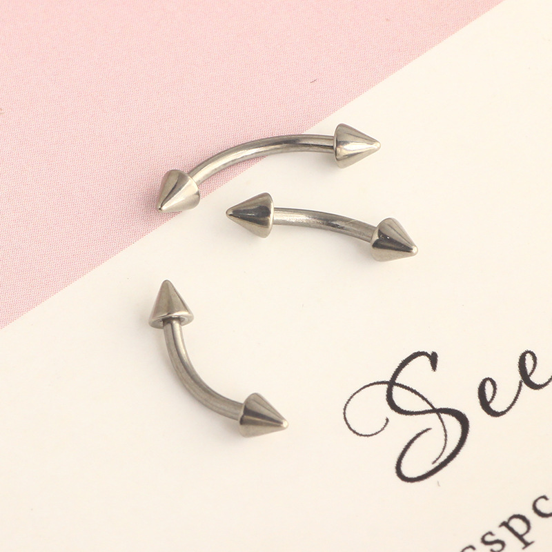 Labret piercing jewelry detail image
