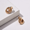 Metal retro earrings, accessory, wholesale