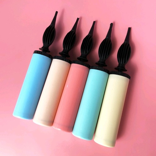 Balloon inflator macaron hand push two-way plastic inflatable pump