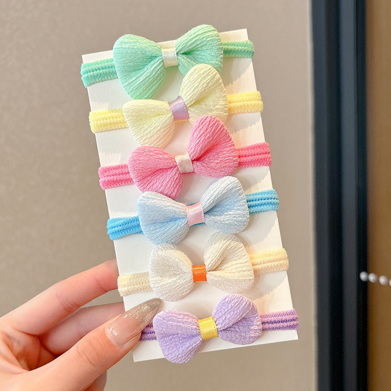 Caricatura encantadora anillo de pelo pulgar no daña el cabello de los niños correa de correa pequeña cuerda de cabello para niñas cuerda de cabello